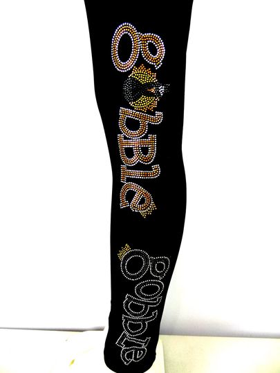 Regular Size Full Length Leggings Embellished Rhinestone Thanksgiving