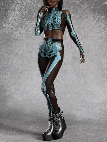 Skeleton Leggings Women, Mesh Halloween Leggings Women