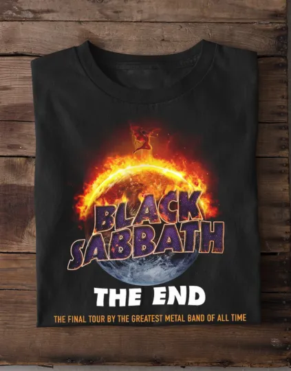 Black Sabbath The Final Tour 2016 T-Shirt Short Sleeve Black Men