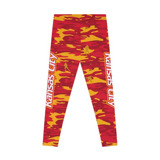 Kansas City Football Camo Leggings, Yoga Legging, Sport Leggign, Football Lover Gift, Gift For Women, Birthday Gift
