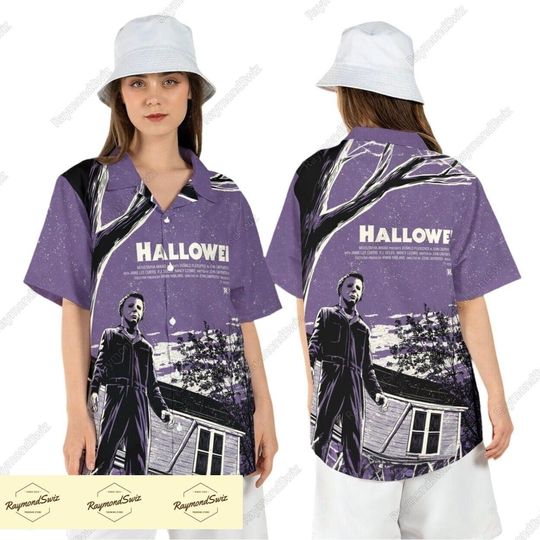 Halloween Michael Myers Hawaiian Shirt, Horror Character Button Shirt