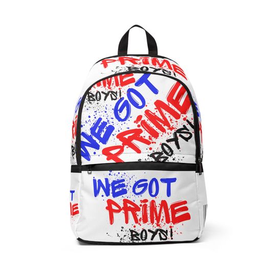 We Got Prime Fabric Backpack / School / Spring / Prime boys / Youtube / Trending / Cool / Unique Gift For him and her