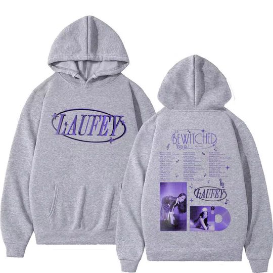 Singer Laufey The Bewitched Tour Print Hoodie, Fashion Trend Aesthetics Hoodie, Harajuku Hip Hop Oversized Pullovers Unisex
