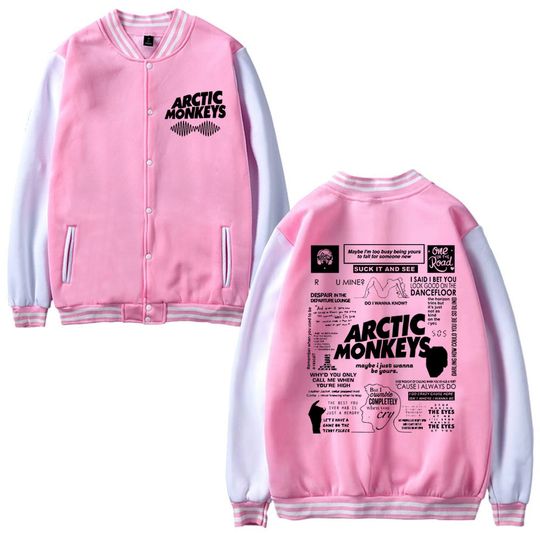 Retro Arctic Monkeys Music Tour Baseball Jacket