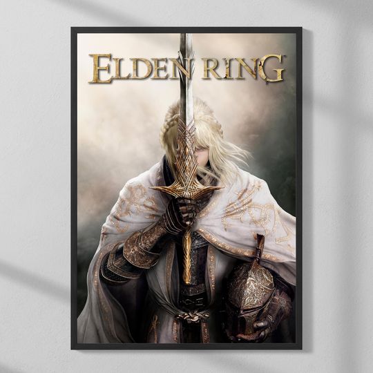 Elden Ring Needle Knight Leda Portrait Gaming Poster | Wall Art | Home Decor |  Gaming Poster