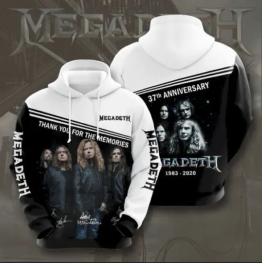 Megadeth 37Th Anniversary 3D Full Print Hoodie