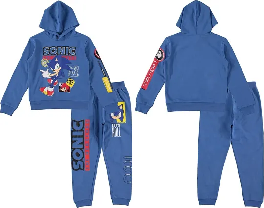 Boys Sonic Hoodie Joggers Sets