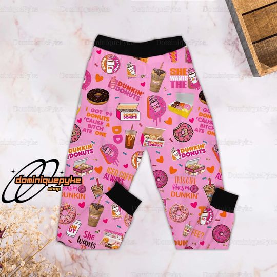 Halloween Dunkin Donuts T-Shirt And Pants, Hocus Pocus Pajamas, Dunkin Donuts Pajamas Set, Sanderson Sisters Shirt, Hocus Pocus Shirt