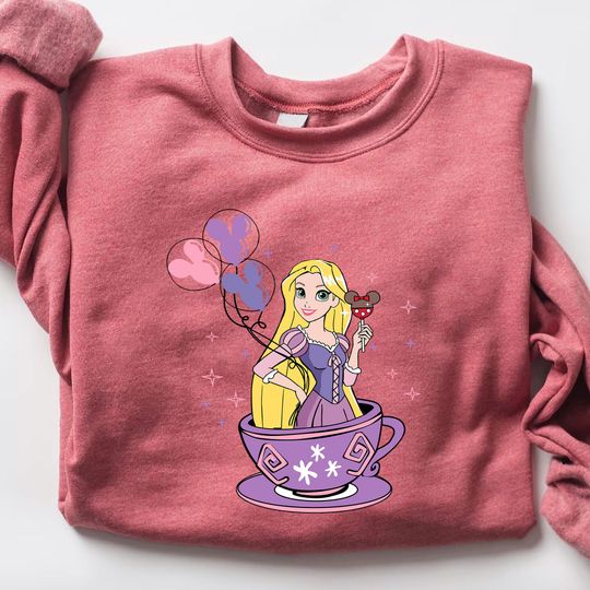Princess Rapunzel Sweatshirt, Retro Disney Rapunzel Sweatshirt