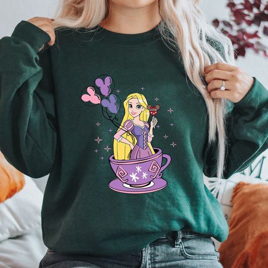 Princess Rapunzel Sweatshirt, Retro Disney Rapunzel Sweatshirt