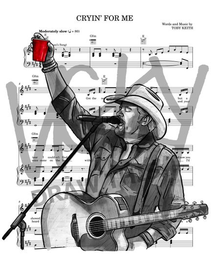 Toby Keith Art Print