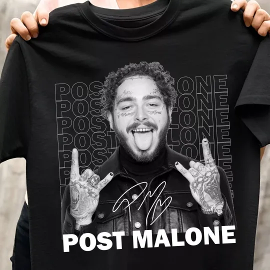 Post Malone funny Gift Family Men Cotton T-Shirt