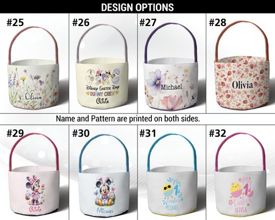 Personalized Easter Basket, Custom Easter Baskets, First Easter Bunny Basket, Easter Egg Basket, Easter Basket Boy & Girl, Easter Tote Bag