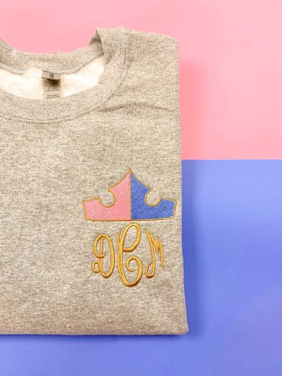 Aurora Monogram Embroidered Sweatshirt