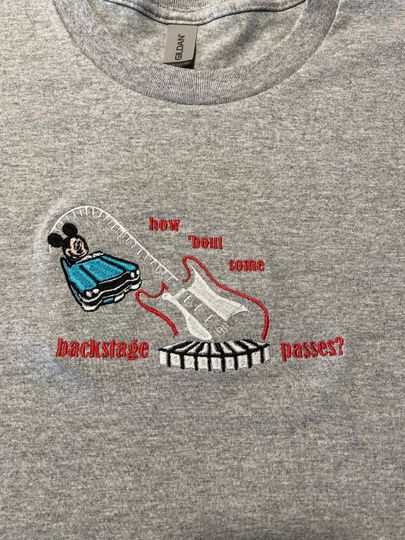 Disney Rock'n Roller Coaster Embroidered Shirt, Sweatshirt