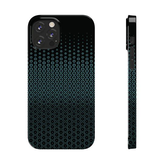 TRON Lightcycle / Run Queue Glass Pattern Slim Phone Cases for iPhone