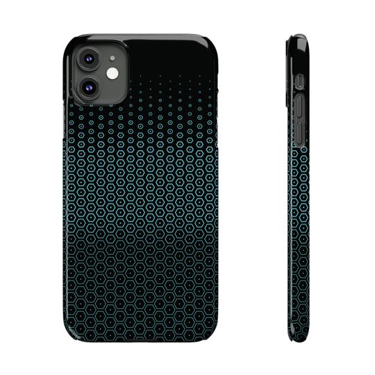 TRON Lightcycle / Run Queue Glass Pattern Slim Phone Cases for iPhone