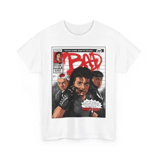 Michael Jackson Bad T shirt Unisex Heavy Cotton Tee