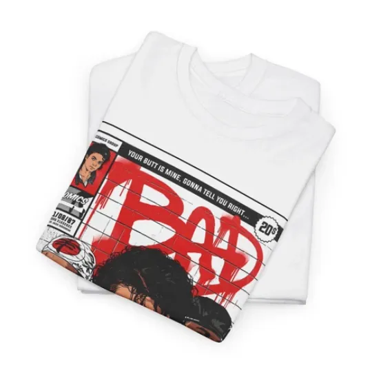 Michael Jackson Bad T shirt Unisex Heavy Cotton Tee