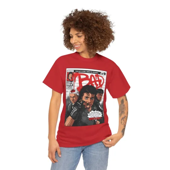 Michael Jackson Bad T shirt Unisex Heavy Cotton Tee
