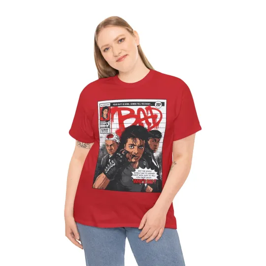 Michael Jackson Bad T shirt Unisex Heavy Cotton Tee