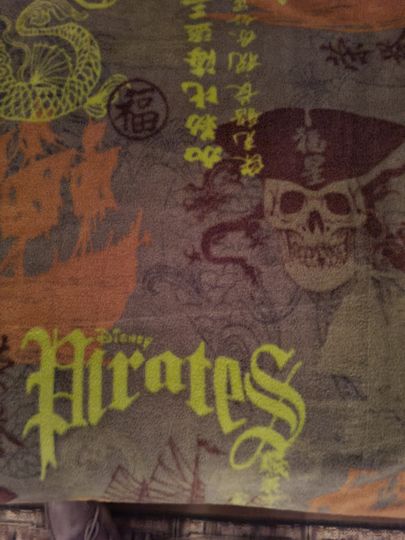 Pirates Of The Caribbean Fleece Throw