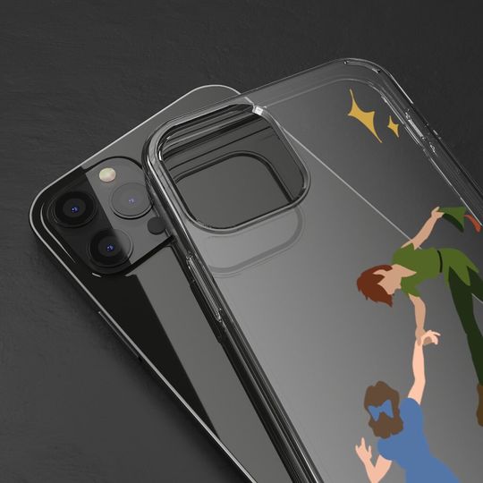 Peter and Wendy Clear iPhone Case | Peter Pan iPhone Case   Gift Packaging Available