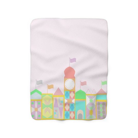 It's a Small World Blanket, Disney Sherpa Fleece Blanket