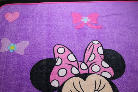 Vintage Minnie Mouse Fleece Blanket Throw