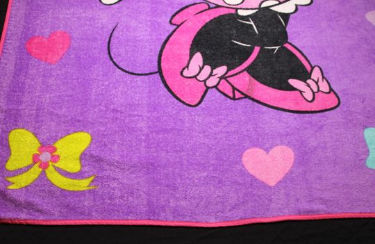 Vintage Minnie Mouse Fleece Blanket Throw