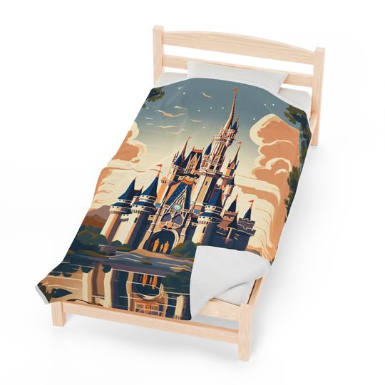 Cinderellas Castle Blanket, WDW Disney   Fleece Blanket