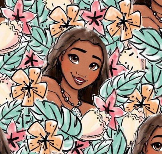 Moana print handmade fleece tie blanket