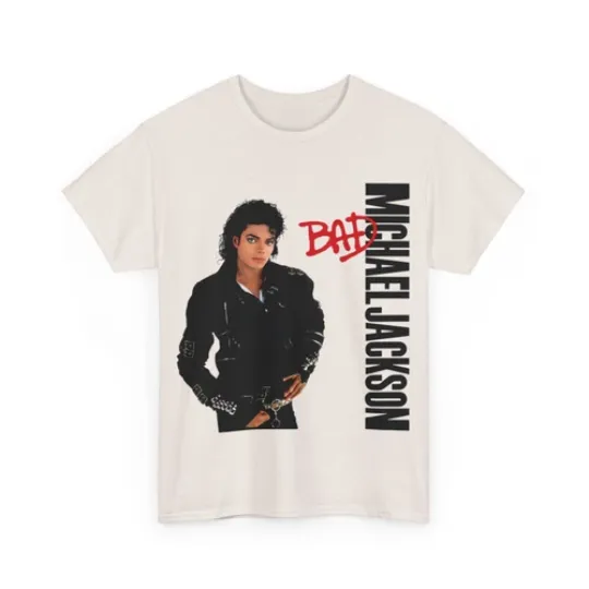 Michael Jackson Bad T Shirt Unisex Heavy Cotton Tee