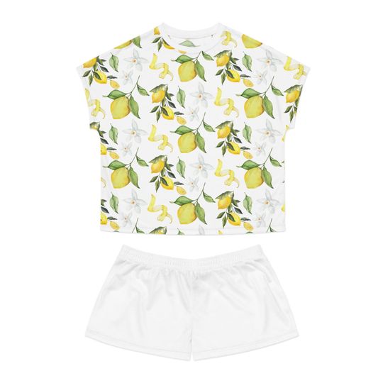 Cute Lemon Pajama set Travel Gift Europe Trip Lemonade Coquette gift for her