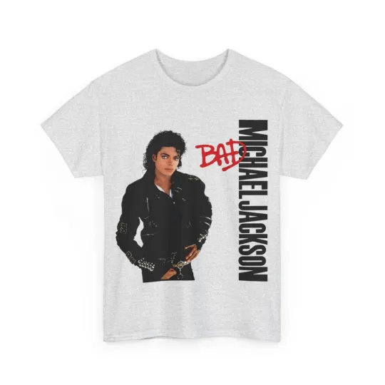 Michael Jackson Bad T Shirt Unisex Heavy Cotton Tee