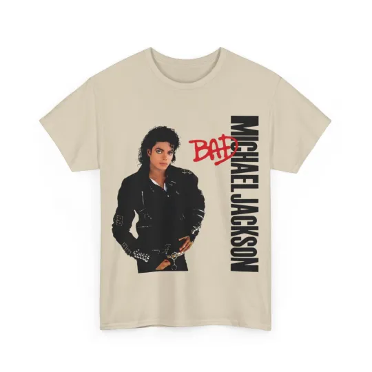 Michael Jackson Bad T Shirt Unisex Heavy Cotton Tee
