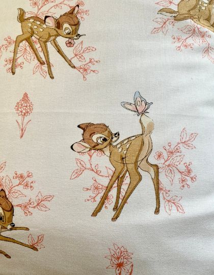 Bambi Cushion Cover | Cute Deer Print | Home Decor | Handmade