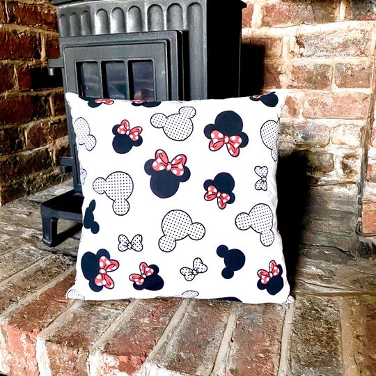 Handmade 100% Cotton Cushion Cover - Minnie Mouse