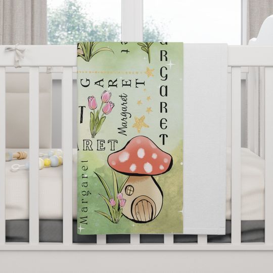 Tinker Bell Fleece blanket, Disney Name Blanket, Peter Pan Neverland