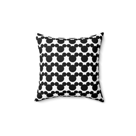 Mickey Head Disney Inspired Throw Pillow