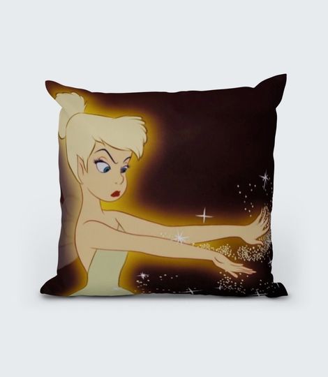 Tinkerbell Cushion (14x14) - Peter Pan - Royalty & Icons Collection