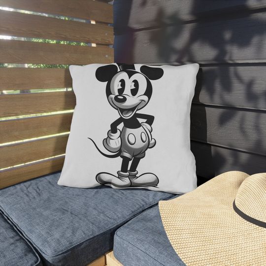 Vintage Style Steamboat Willie Decorative Pillow