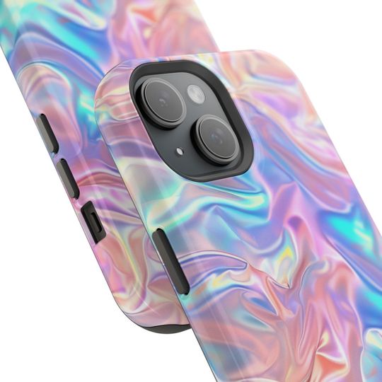 iPhone MagSafe Compatible Iridescent Print Phone Case Trendy Cute