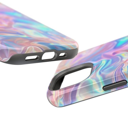 iPhone MagSafe Compatible Iridescent Print Phone Case Trendy Cute