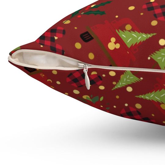 Disney Christmas Tree Pillow Case, Hidden Mickey, Cushion, Disney Bedding