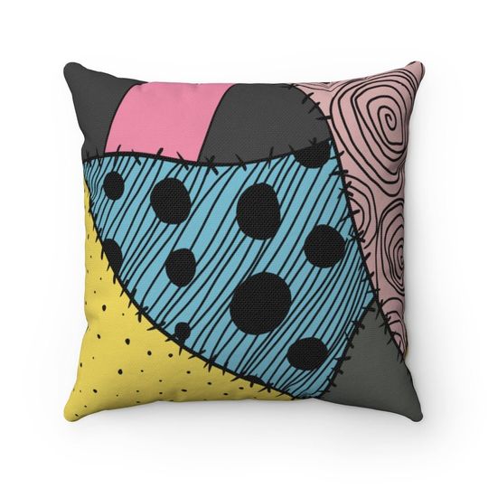 Sally and Jack Skellington Pillow Cover Design, 4 Size Options
