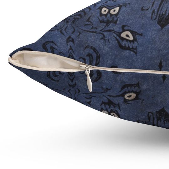 Haunted Mansion, Purple Wallpaper, 2-Sided 14" Pillow Cover 4 Size Options