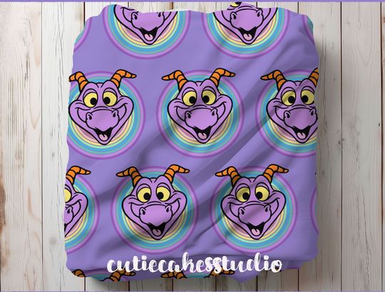 disney Figment minky blanket - disney Epcot blanket - figment disney blanket