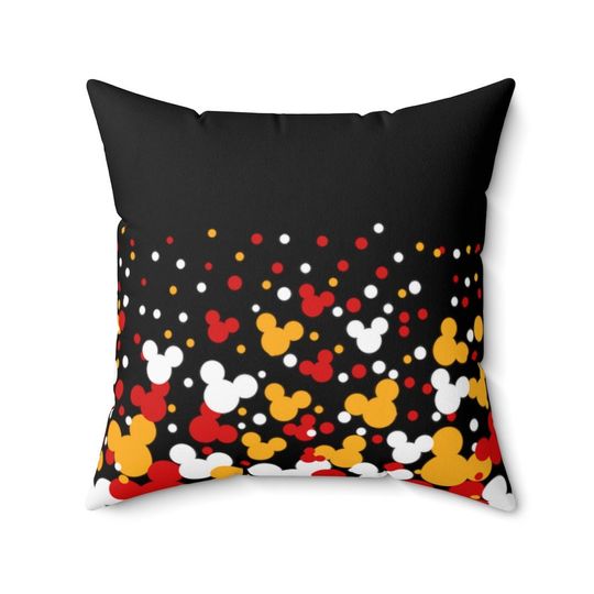 Mickey Mouse Colors Throw Pillow, Disney Pillow, Mickey Cushion, Disney Cushion