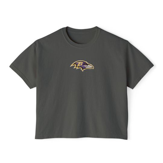 Baltimore raven's logo Flowy Cropped Tee